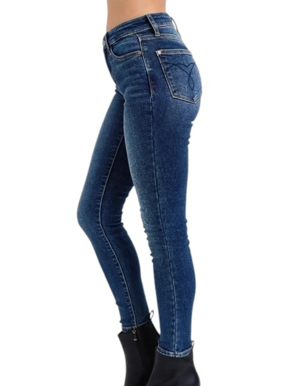 Judy Blue Full‎ Size Mid-Rise Waist Skinny Jeans with Pockets New without Tags